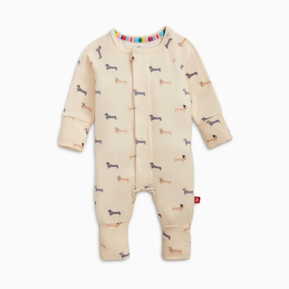 Magnetic Me Modal Magnetic Convertible Coverall Baby Unisex 3-6M Cream New W Tag
